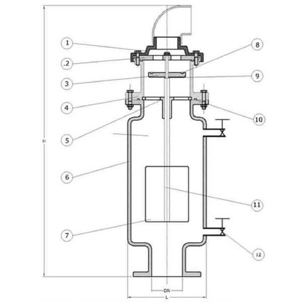 Air valve sewage type
